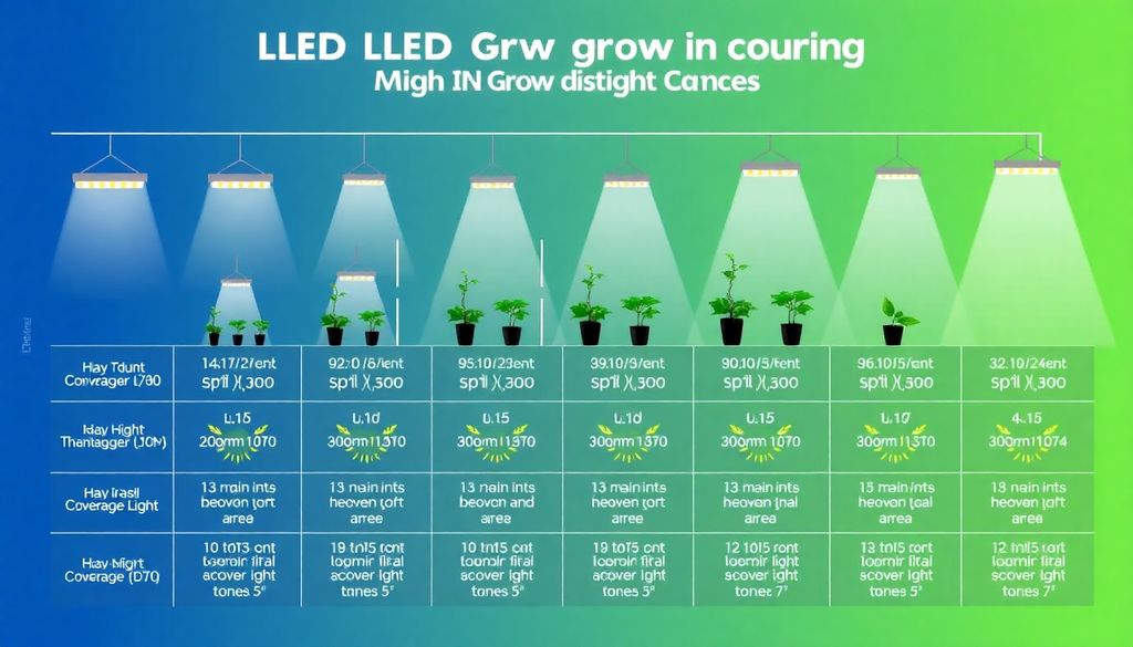 led grow light distance from cannabis plant canopy