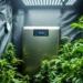 dehumidifier inside cannabis grow tent